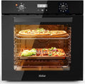 Hobsir hob, Trouby, 60 cm built- v troubě s kapacitou 60L, 2800 W topná trouba, Černá / stříbrná, 60 cm, 60L, 2800 W, 595 x 470 x 595 mm