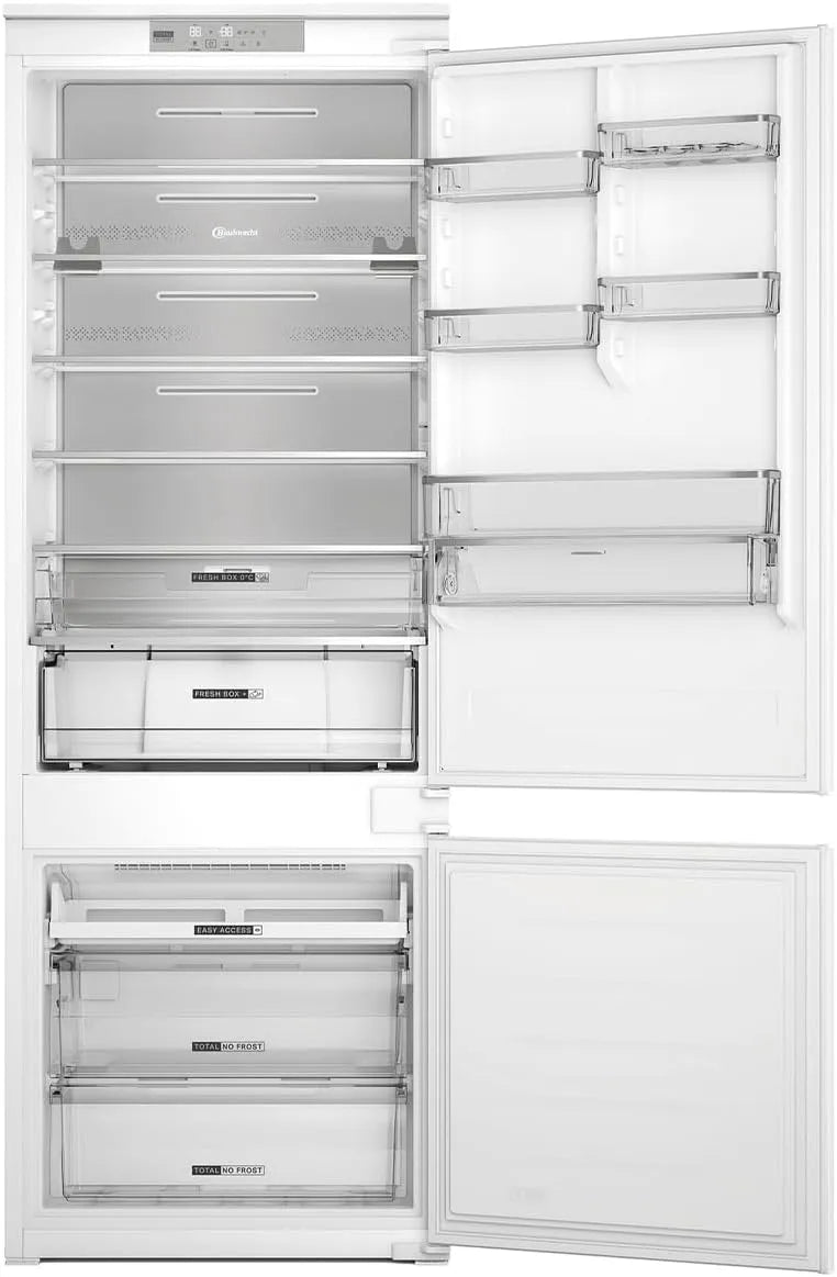 Bauknecht BNF70400S, Kombinované chladničky s mrazákem, built- in lednice- mrazák, Bílá, 194 cm, 394 l, 295 l, 99 l