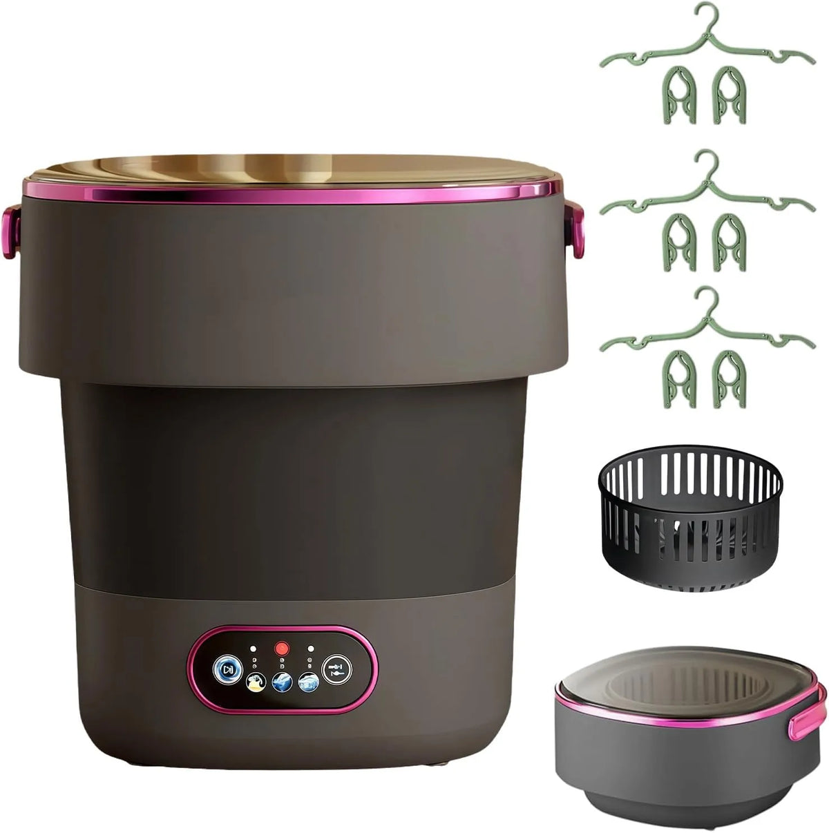Kensbro, Přenosné pračky, Mini pračka 15L Přenosná mini pračka, cestovní pračka, Bílá, 15L, 2, 5 kg, 32 x 24 x 15cm