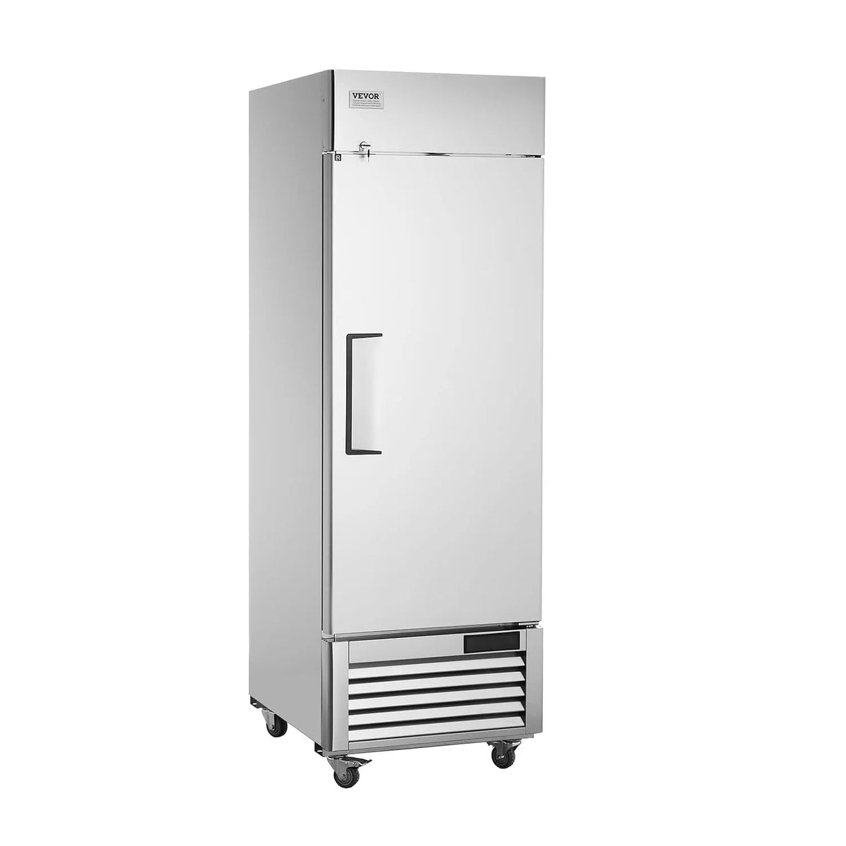 VEVOR, Chladničky, Commercial Lednice 570 L, lednička s jedním vchodem, nerezová lednička s, Stříbrná, 570 L, 88, 18 l, 40 kg, 4 v