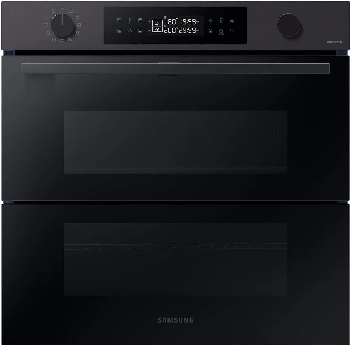 Samsung NV7B4550UDB/U1 NV7B4550UDB, Trouby, / U1 Dual Cook Flex Pyrolýza Pečení Pečící Pece černá Nerezová ocel Series 4, Černá, 76 l, 25W, 40W