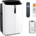 GYMAX, Mobilní klimatizace Mobilní, klimatizace s výfukovou hadicí (12000 BTU), Bílá, 12000 BTU, 000 BTU, 29 l, 120 cm