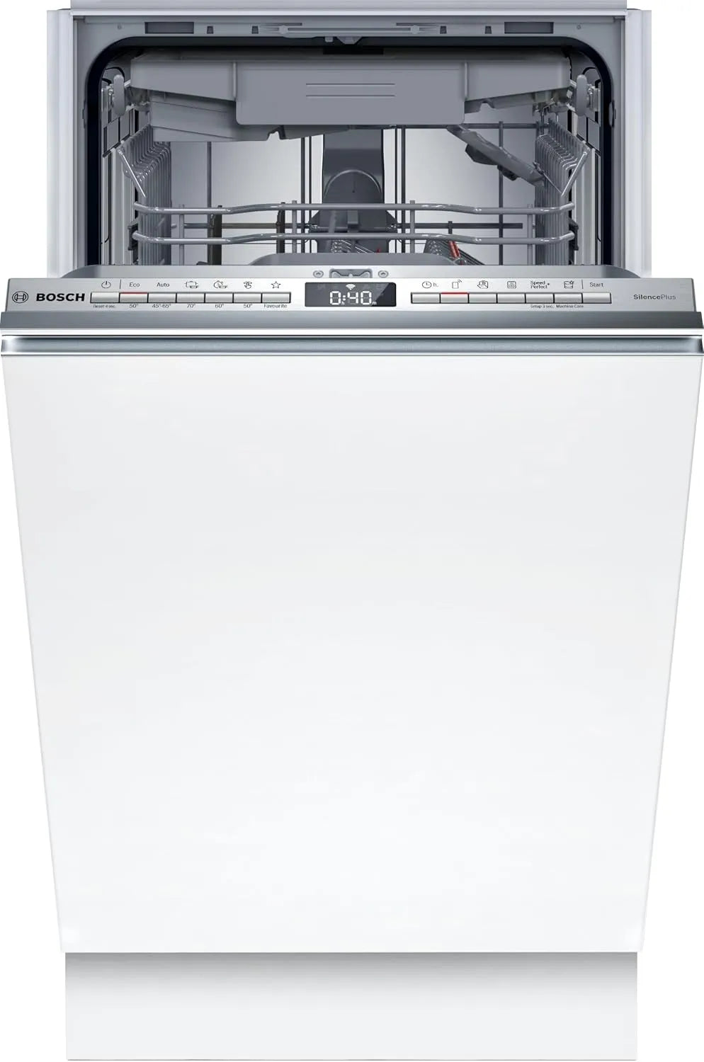 Bosch SPV4EMX17E, Myčky nádobí, 60 cm, myčka nádobí, řada 4, 10 nastavení místa, Stříbrná, 44 dB, 5 x 44, 8 x 55 cm, 45 cm