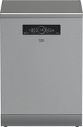 Beko BDFN36541XP, Myčky nádobí, 60 cm, myčka nádobí 60 cm, volně stojící a podlahové provedení, pro 15 matric stropů, 6, Stříbrná