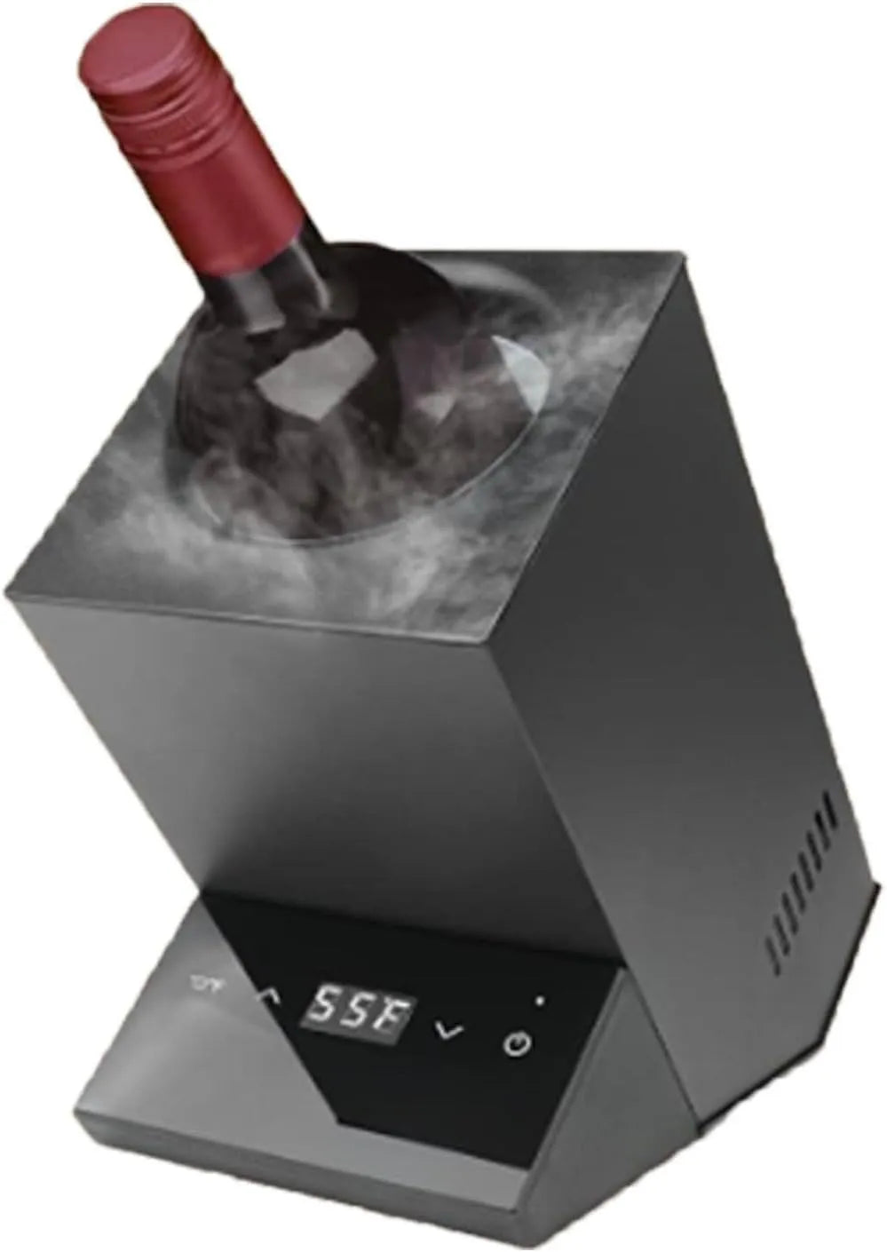 ZyKnaurral, Chladničky na víno a sekt, Vinná skříň, bílé víno, červené víno, růžové víno, šampaňské, průměr do 9 cm, Černá, 9 cm, 92 mm, 190 mm