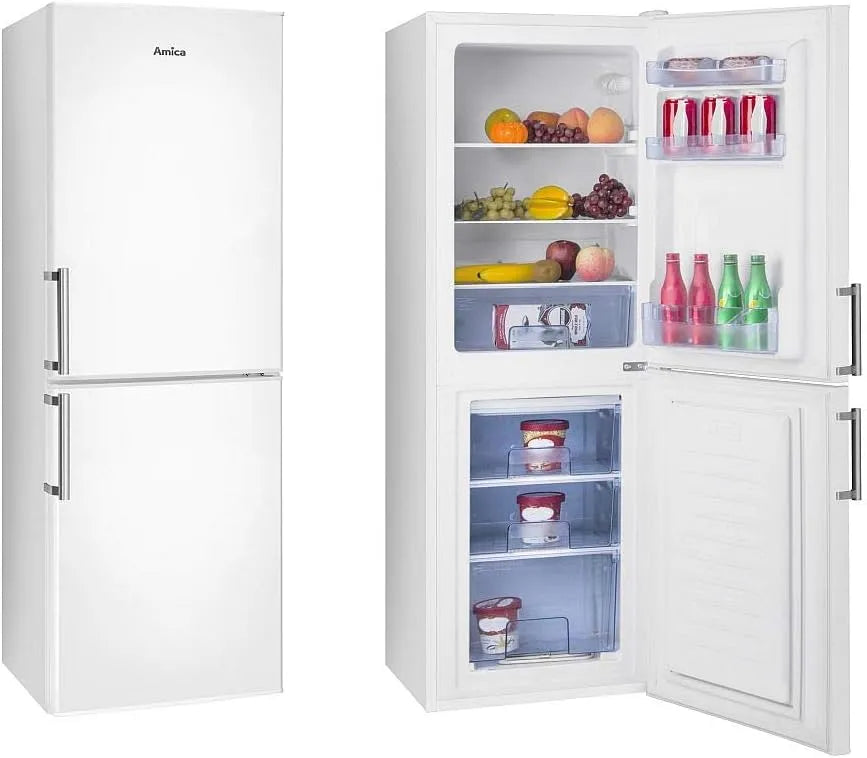 Amica, Kombinované chladničky s mrazákem, Chlazení / Mrazení Kombinace bílá 138L 148cm Vysoké automatické odmrazování KGC, Bílá, 138L, 148cm