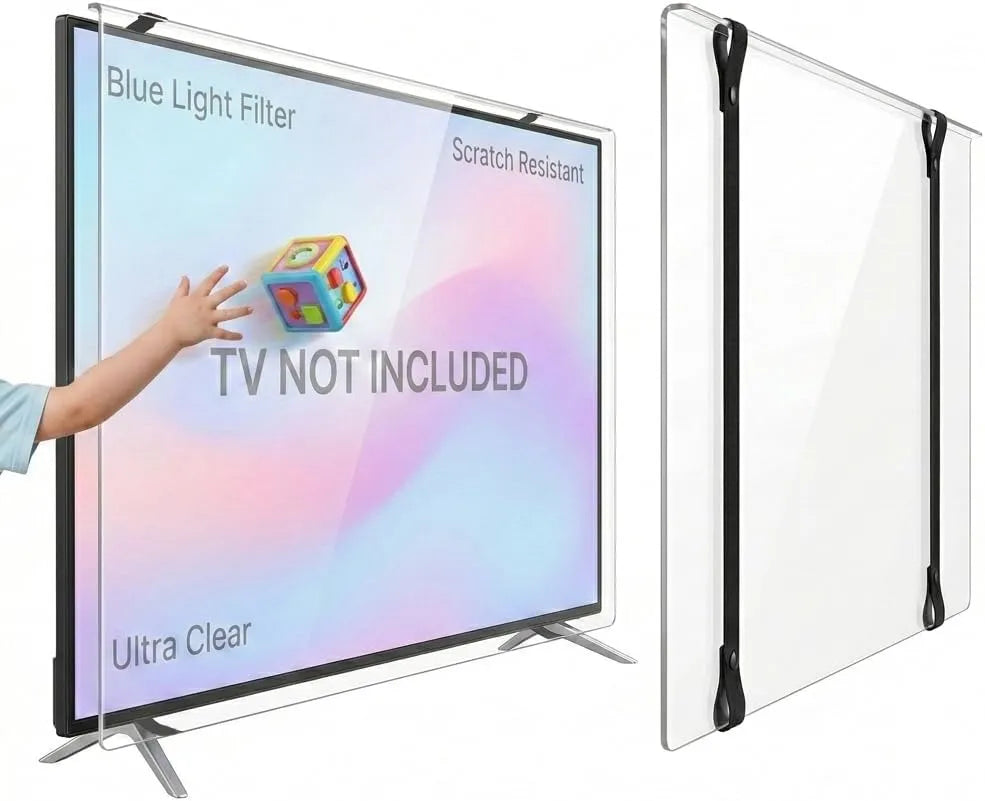 TV Guard, Ochranné prvky obrazovky TV, 100 palcová ochrana obrazovky (NEDOSTATEČNÉ TV), filtr modré světlo, odolný proti, Černá, OLED, QLED