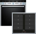 Siemens EQ861EV01B, Varné desky, Built- in oven- cooktop combination / / Kochtop: Induction / Color Colour: černá, Černá / stříbrná