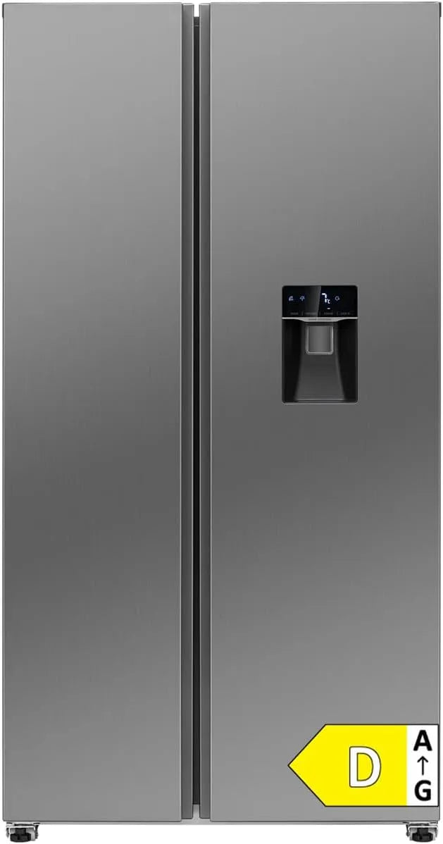 Bomann, Kombinované chladničky s mrazákem, ® Boční Lednice, Stříbrná, 177cm, 439L