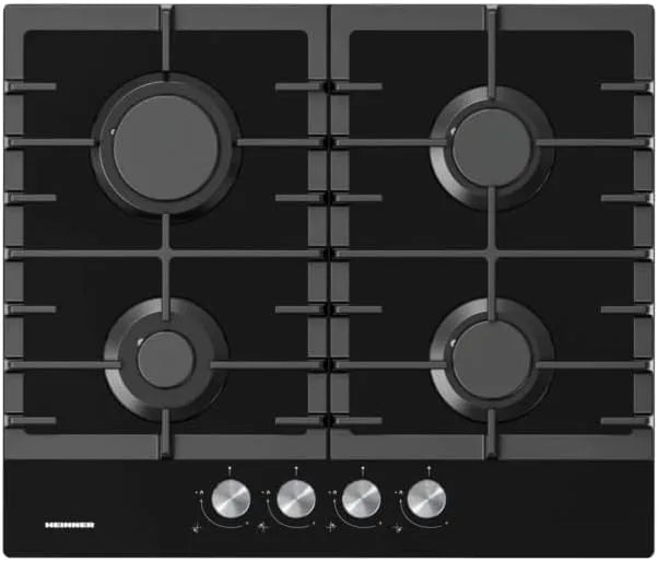 HEINNER HBH-M421IRFGBK, Elektrické kotle, built- in gas cooktop field - 4 zóny vaření, elektrické zapalování, bezpečnostní, Černá, 5 l, 4 V