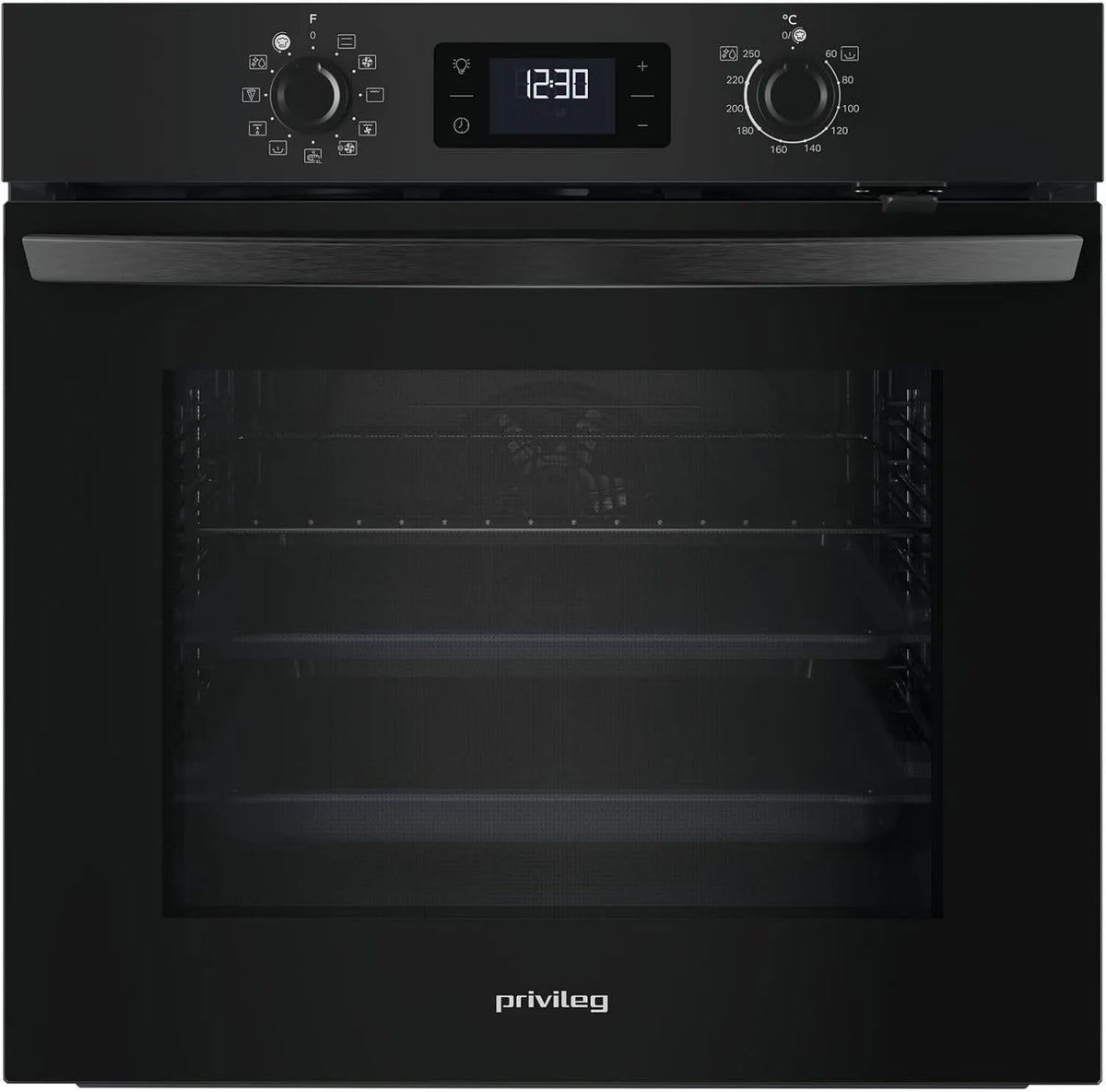 Privileg PBA285HR0K, Trouby, e built- in troub, A plus, 71 l, hydrolytické čištění funkce, horkovzdušný trouba, Černá