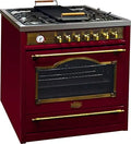Kaiser, Sporáky, 90cm/ Empire HGE 93555 Rotem / Retro Gas Elektro Standstad 90cm / Range Cooker /, Černá, 90cm, 115L, 4, 5 Kw, 3, 8 kW