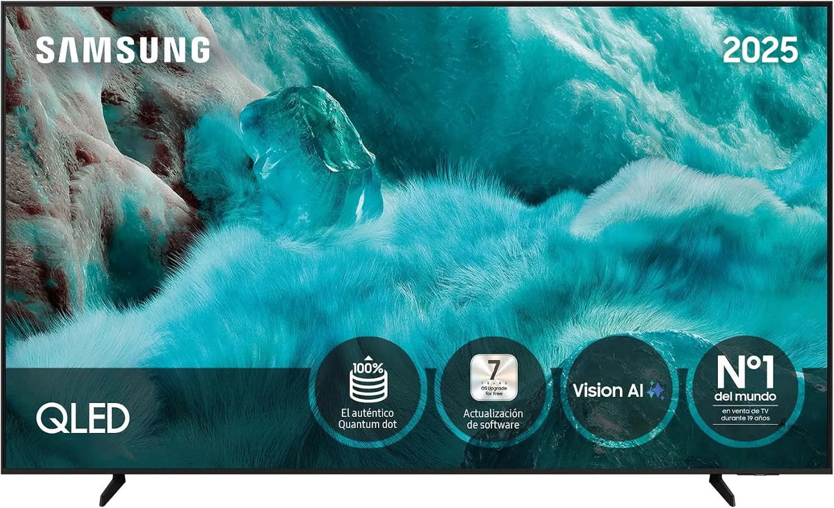 Samsung TQ75Q7FAAUXXC, Televizory, TV 75 '(2025) QLED 4K Smart TV - [country version French, Spanish, Portugal]..., Černá, 75 ', QLED, 4K