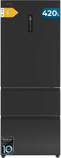Cecotec, Chladničky, Lednice Francouzské dveře Celkem Mrazivý Bolero CoolMarket F2D 403 Dark E, Extra, Bílá, 403 L, 170 cm, 70 cm