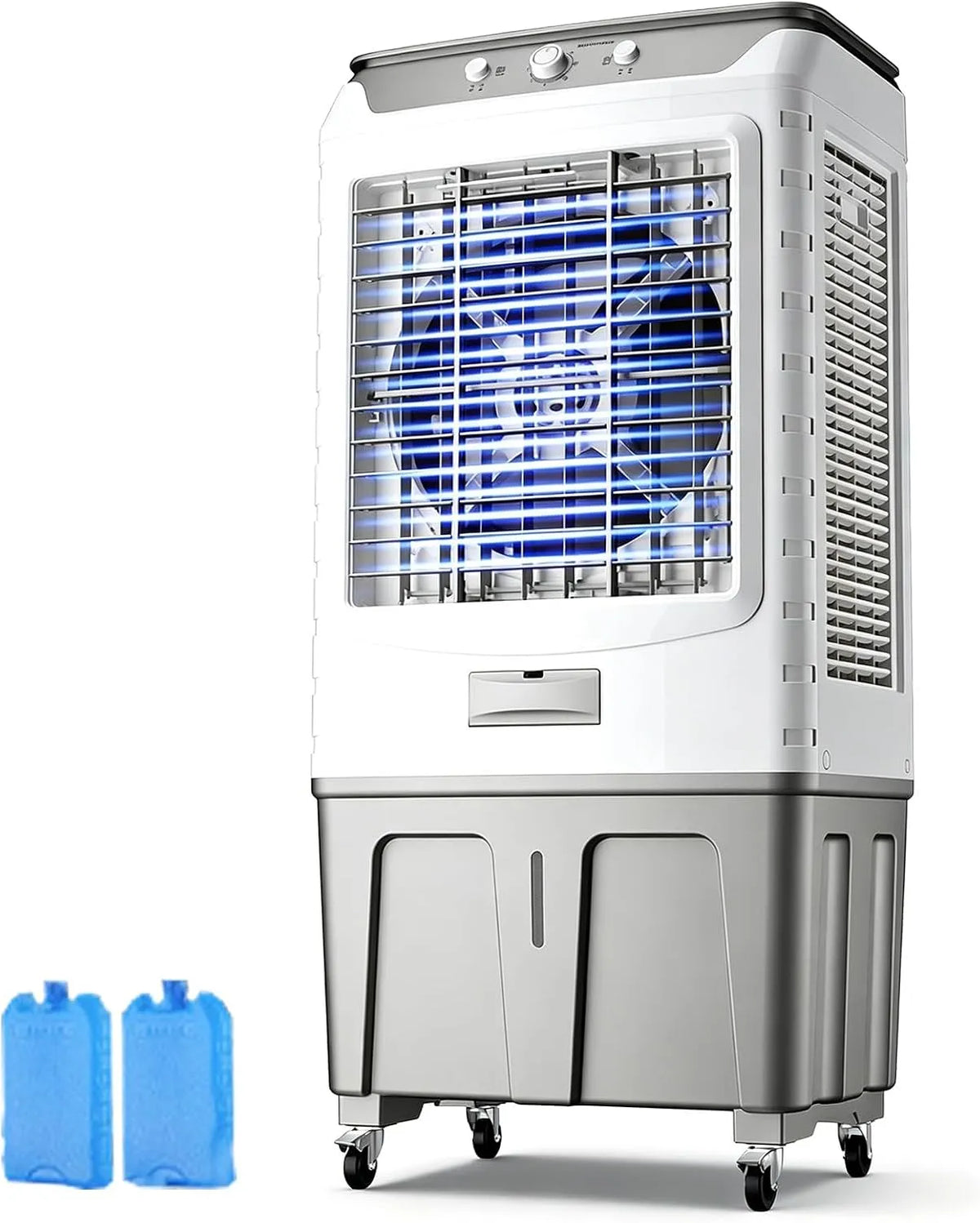 JINGSHIQIAOPL, Odpařovací chladiče, Klimatizace Mobilní Ložnice ventilátor s vodní chlazení, Bílá, 50 dB, 80 W, 127 V, 60 Hz