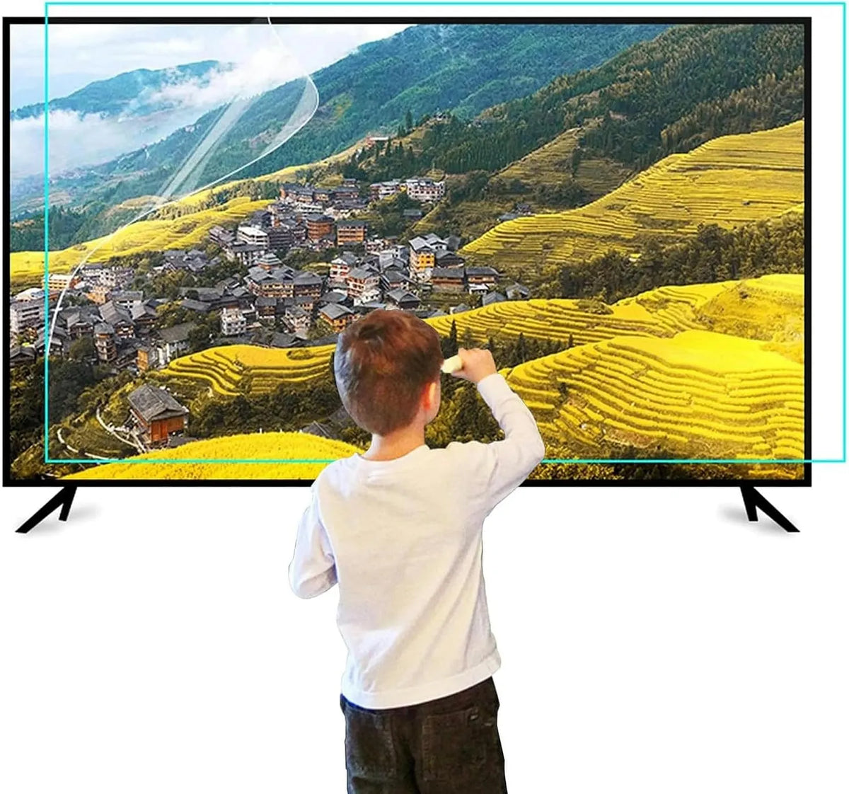 QUSYZD, Ochranné prvky obrazovky TV, 721mm Anti- modrá fólie na ochranu proti světlu / strike, fólie na ochranu očí, Černá, 721mm, 4K, OLED