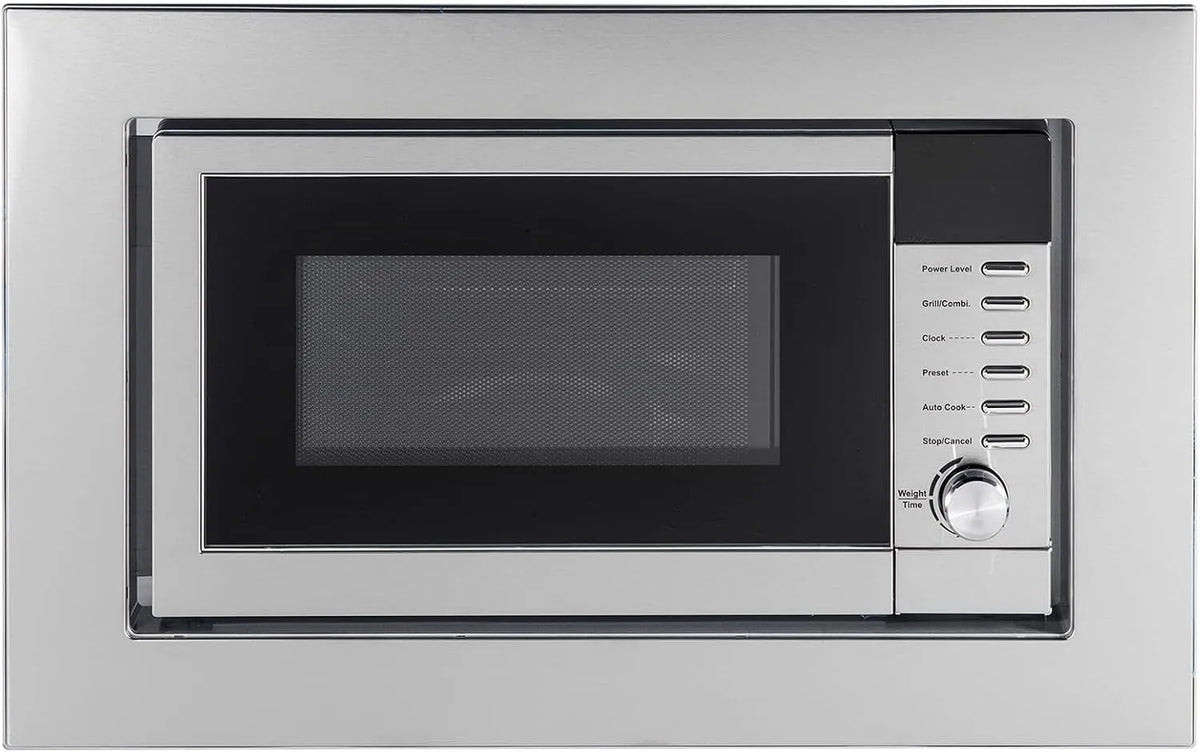 Amica, Mikrovlnné trouby s grilem, EMW 13184 E Built- in grill mikrovlnná trouba 20l 800W nerezová ocel - mikrovlnné, Stříbrná, 20l, 800W