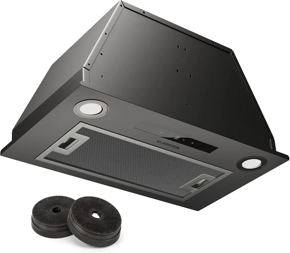 Klarstein, Podstavné digestoře, Kabina pro volný prostor, odsávací vzduch / cirkulační kryt s filtrem, LED, Stříbrná, 1, 5 W, 5 x 28, 2 x 29