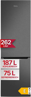 Amica 150S, Kombinované chladničky s mrazákem, Chladič - mrazák 262L 176x54x55cm VitControlPlus KGCL 387, Bílá, 262L, 176x54x55cm, 187 l, 75 l