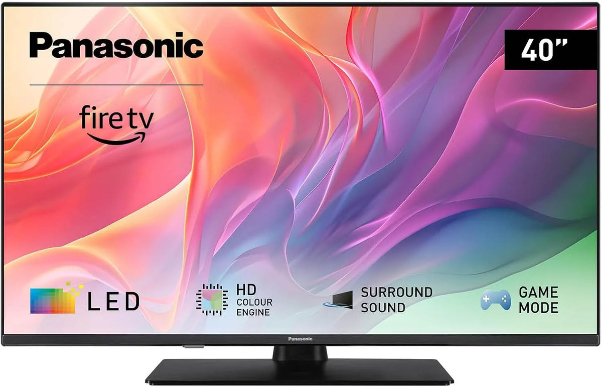 Panasonic TV-40S55AEZ S55A, Přenosné televizory, Series 40 palců Full HD LED Smart TV, 2024, Fire TV, HD Color Engine, HDR, Alexa, Černá, Full HD