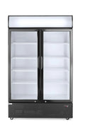 HENDI 230V/510W 1120x585x, Chladicí lahve, chladnička na nápoje se světelným box, dvoudveřové, s 8 nastavitelnými policemi, Bílá, 230V, 510W