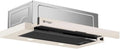 Wiggo WE-632R 300m3, Podstavné digestoře, rozsah kapota 60cm krém I Ploché obrazovky kapota pro výfukový vzduch nebo, Černá / stříbrná, 60cm