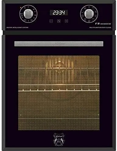 Kaiser, Trouby, EH 4747 built- in trouba 45 cm, soběstačný, 50 L, 9 funkcí, horký vzduch, Černá / stříbrná, 45 cm, 5 × 45, 0 × 55
