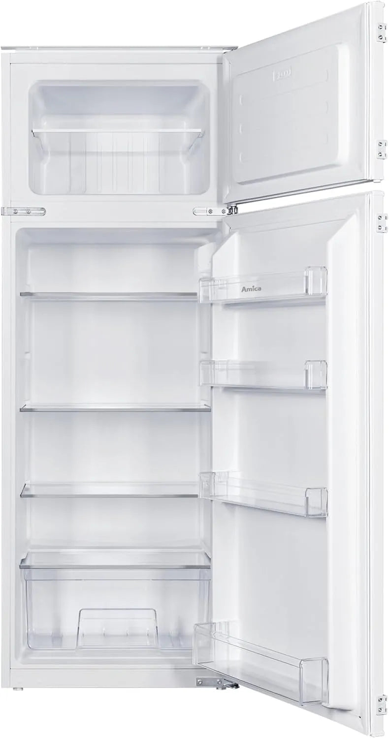 Amica, Kombinované chladničky s mrazákem, built- in lednice- mrazák 220 L 145 x 54 x 54 cm EDTS 374 901, Bílá, 220 L, 145 x 54 x 54 cm, 1450 mm
