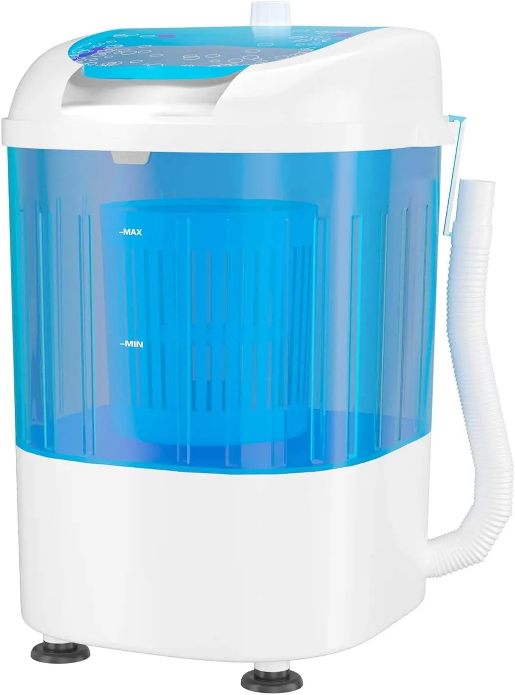 GOPLUS, Přenosné pračky, Mini pračka 2 KG, kempování pračka, 10 minut rychlé praní prádla, cestovní pračka, Bílá, 2 KG, 170W