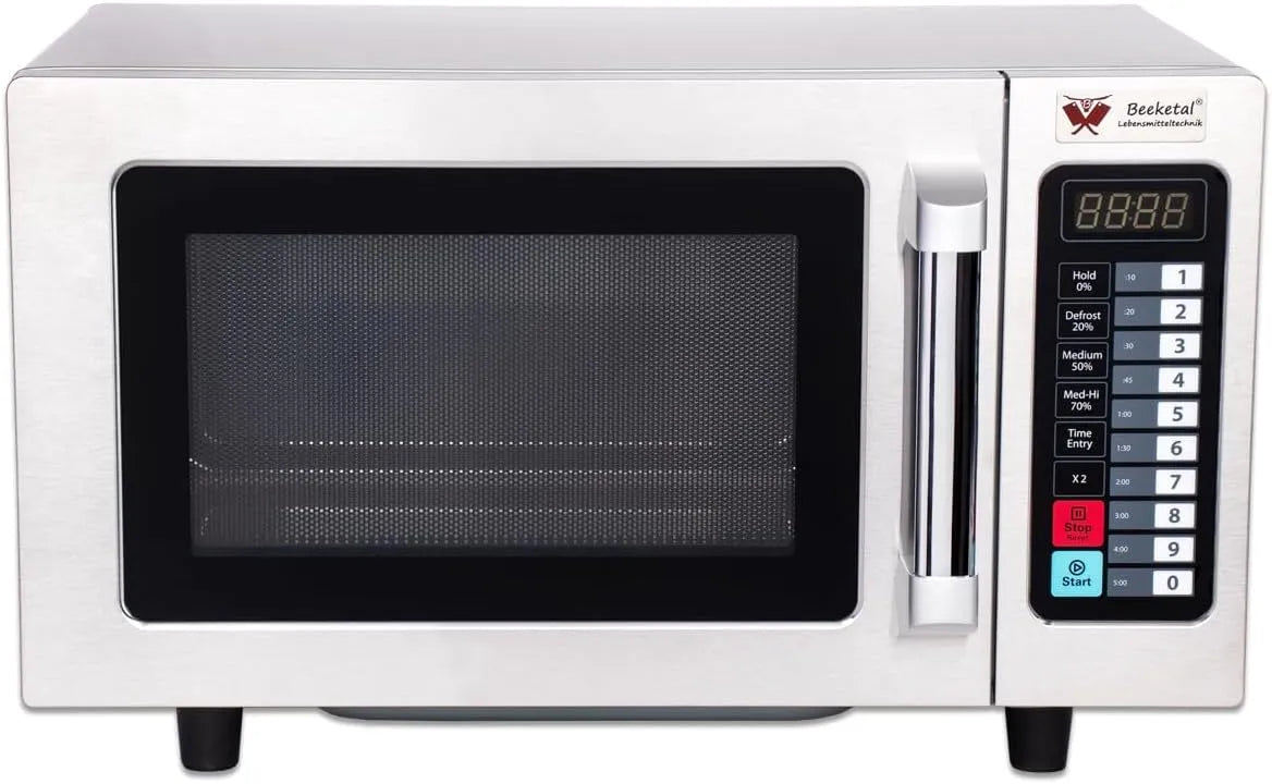 Beeketal, Mikrovlny, Beketal Profesionální Gastro Mikrovlnné, Černá / stříbrná, 1000 W, 25 l, 34 l, 1500 mm