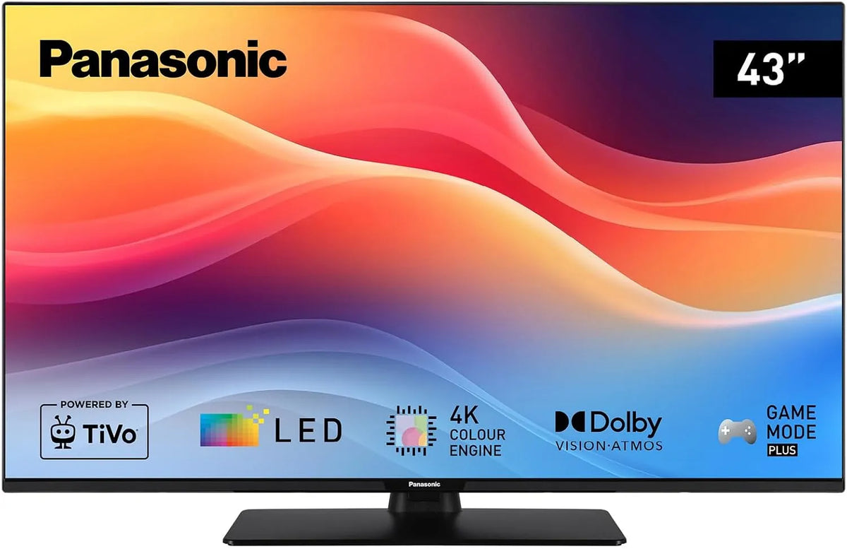 Panasonic TB-43W61AEZ, Televizory, W61 Series, 43 palců, 4K Ultra HD LED Smart TV, 2025, TiVo, Dolby Vision & Atmos, Černá, 43W, 4K