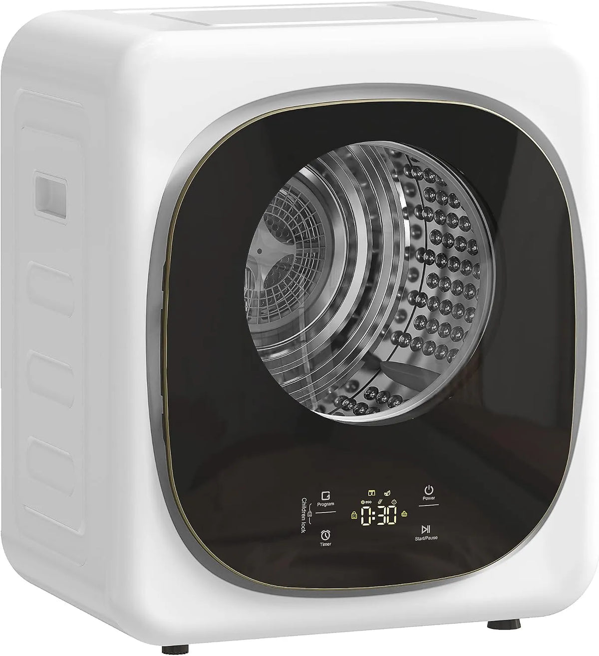 HOMCOM, Odvětrávací sušičky, Mini Sušička na oblečení s 5 programem 800 W 4 kg do 60 ° C bílá, 800 W, 4 kg, 44 x 22, 220V