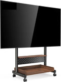 IROEJT, Stojanové nohy, Stojan na TV, roládový TV stojí pro televizory od 40 do 85 palců, TV stojan s, Černá, 85inch, 60 kg, 100 x 100 mm