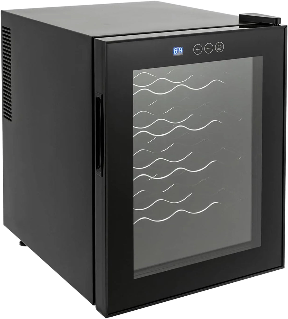 ACNAO, Chladničky na víno a sekt, Chladič na víno s 20 lahvemi, vestavěný do chladiče na víno, chladící box na, Průhledná, 20 l, 55 W, 39 dB