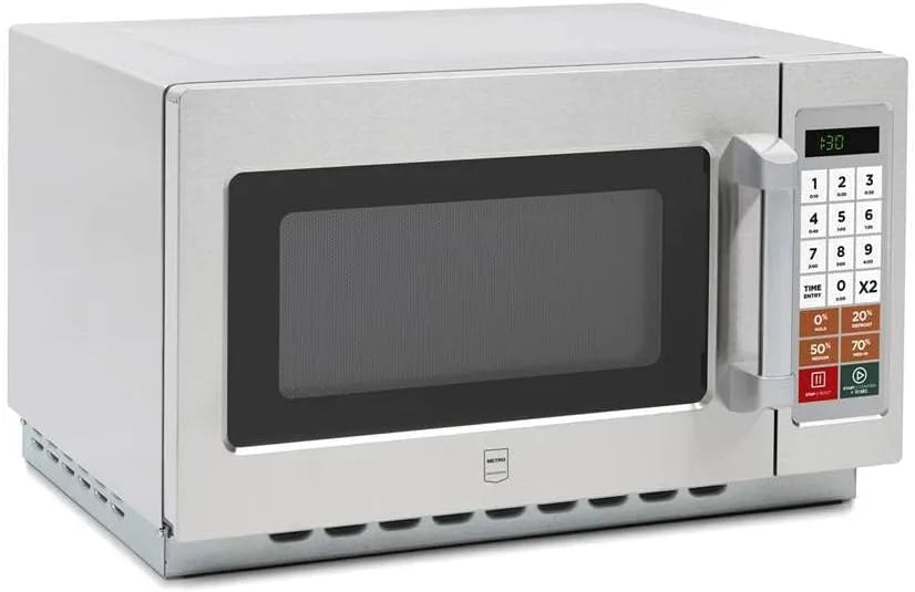 METRO Professional 60-Minuten-Timer GMW1034S, Multifunkční mikrovlnné trouby, Mikrovlnná trouba, nerezová ocel, 55.3 x 48.5 x 34.3 cm, 100 programů