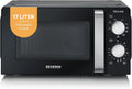 SEVERIN 2-in-1, Mikrovlnné trouby s grilem, 2in-1 mikrovlnná trouba s grilem 700 W, 900 W gril, trouba s 9 automatickými, Černá / stříbrná, 700 W