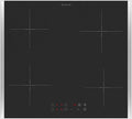 Oranier 4-fach, Varné desky, Kochfeld Induction 60 cm self-sustain - sklo keramické se 2 nerezovými bočními, Stříbro / Červená, 60 cm, 4 v