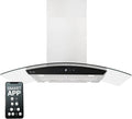 KKT KOLBE, Ostrůvkové digestoře, KKT Piston rozsah kapoty 90 cm, Černá / stříbrná, 90 cm, 70 cm, 4 x 1, 5 W