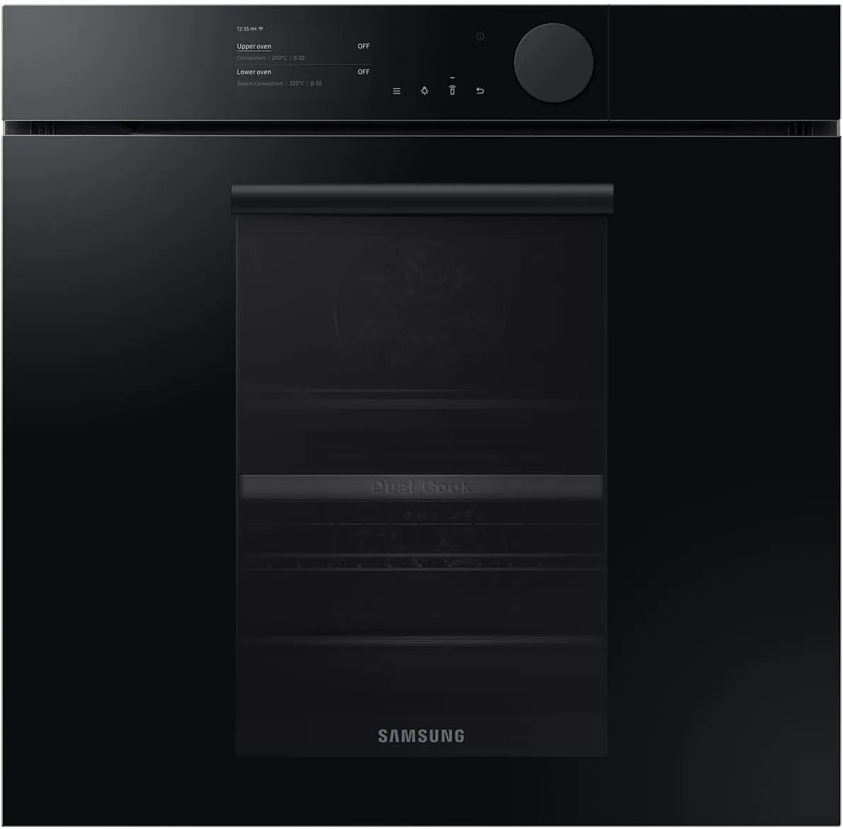 Samsung NV75T8879RK/EG NV75T8879RK, Trouby, / EG Nekonečný Dual Cook Parní pyrolýza Pečení Oven Shining Onyx černá, Černá / stříbrná