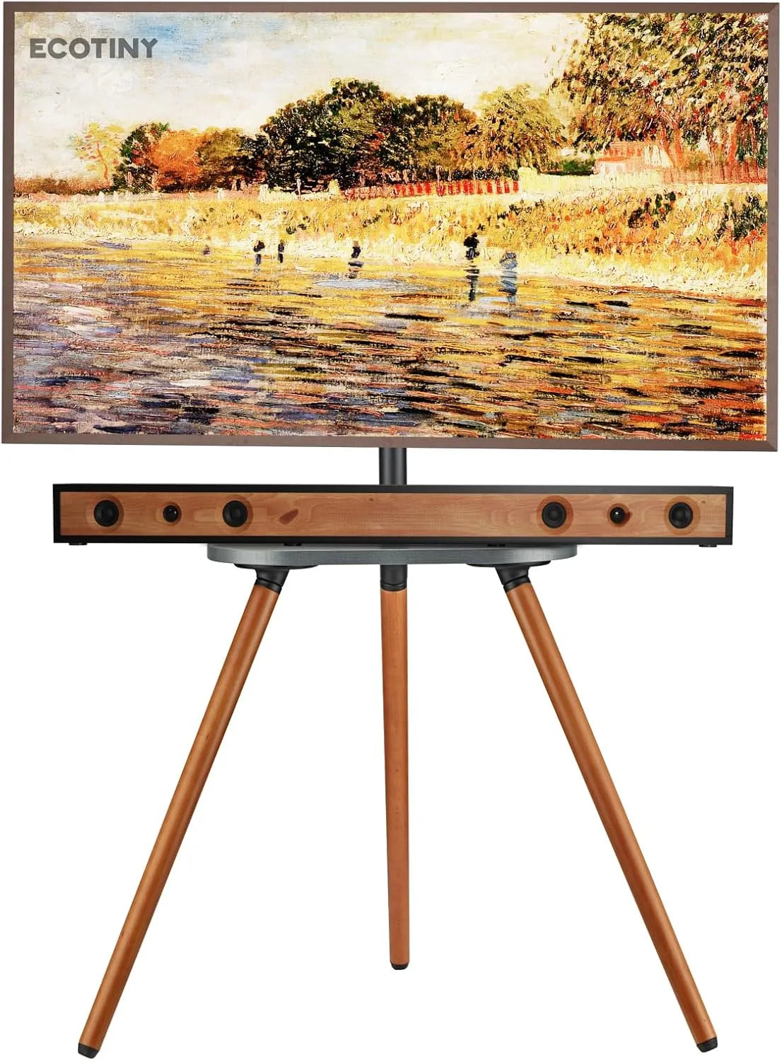 ECOTINY, Stojanové nohy, Snadné TV stojany 43-65 palců, nastavitelné, černé, Černá, 35 kg, 200 × 200, 300 × 200, 400 × 200