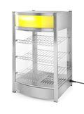 HENDI 460x448x, Chladicí vitríny, hřídelový pouzdro, teplota od 30 ° C do 90 ° C, s dveřmi vzadu, včetně 3 výškově, Stříbrná, 3 v, 97L, 230V
