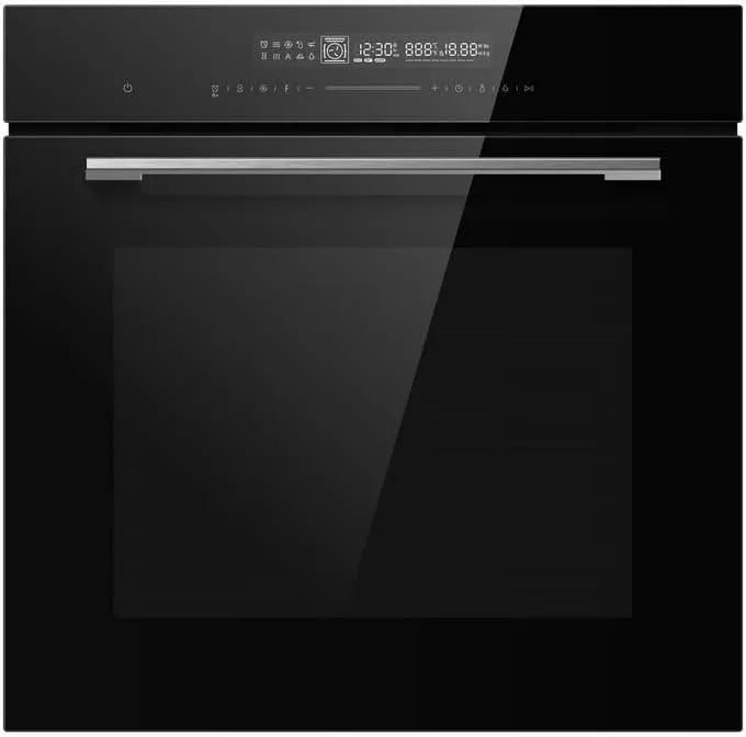 Midea 7NM30TOBL, Trouby, Midesign Built- in Pevných, s teleskopickým rozšířením, 12 funkcí s eco- funkcí, Černá / stříbrná, 5 v, 72 l, 2900 W