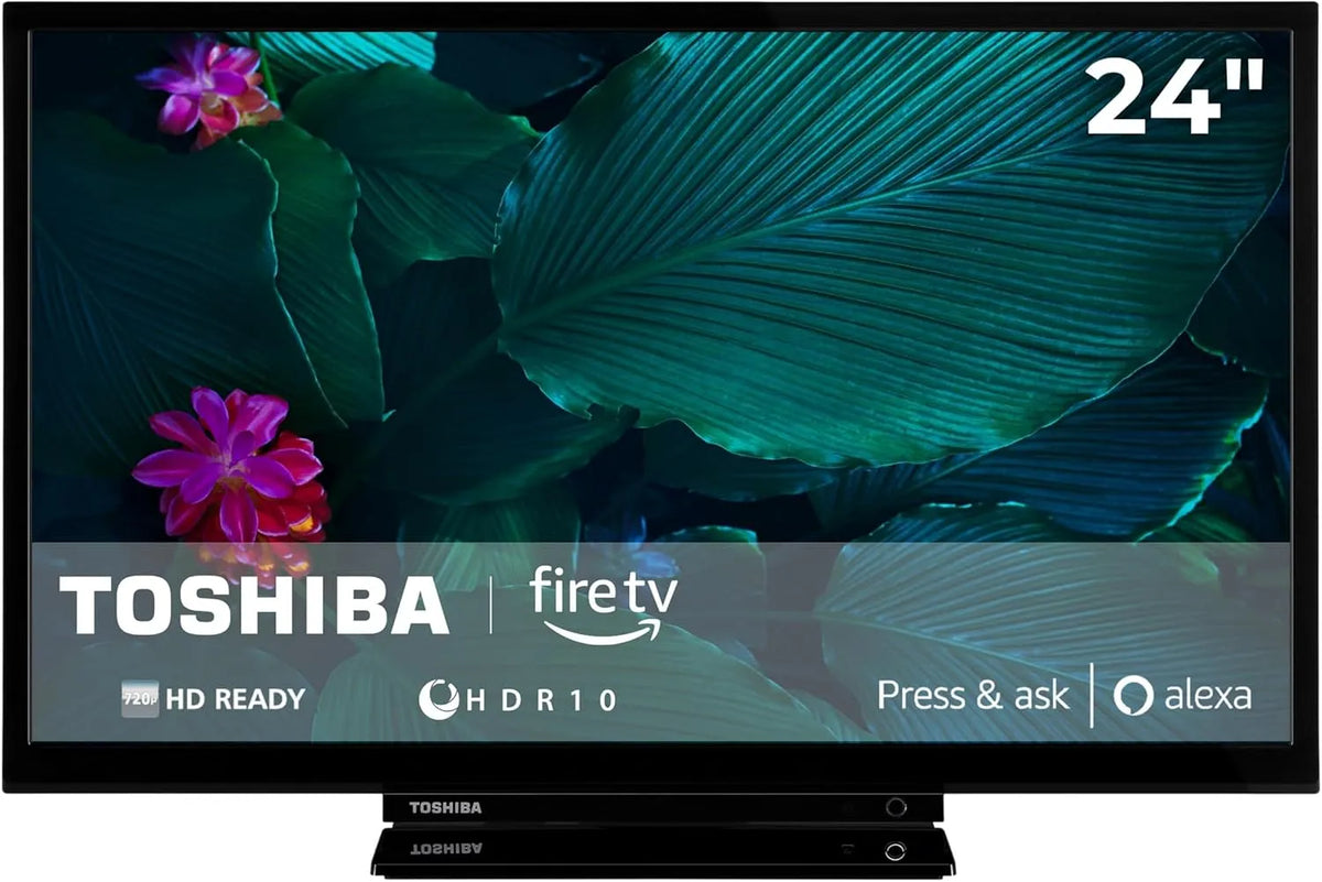 TOSHIBA 24WF3F63DAR, Televizory, TV 24 palců oheň TV HD připravené rozlišení Smart TV, Černá, 24W, 10 v, 60 cm