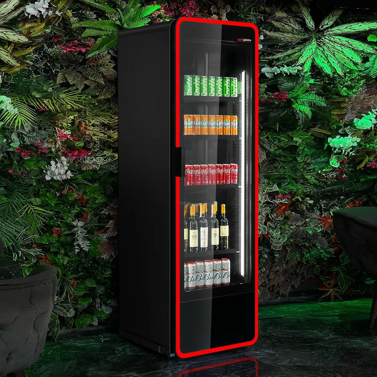 GGM Gastro, Chladicí lahve, Nápoje Lednice 550L LED světlo, Bílá, 550L, 670 mm, 835 mm, 2, 140 mm