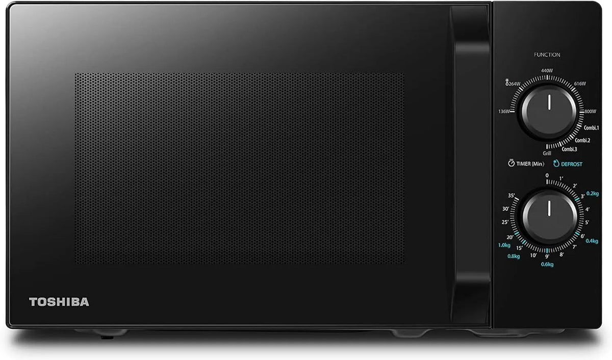 TOSHIBA MW2-MG20PF, Mikrovlnné trouby s grilem, (BK) / GE Mikrovlnná trouba 800 W s křupavou gril & kombinovaná funkce vaření, 5, Černá, 800 W