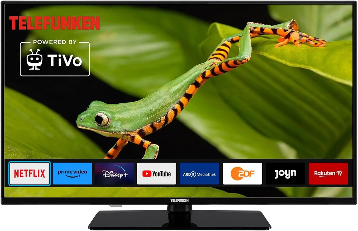TELEFUNKEN T40X840, Televizory, Domů 40 palců LED TV (byt, 40 palců / 101 cm, Full HD, SMART TV), Černá, 40X840, 101 cm, 1920x1080