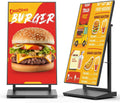 YCKJNB, Prezentační stojany, Digitální signage displej 43, Vnitřní digitální zákaznický stopper A-Setup 800, Černá, 18 kg, 1920x1080