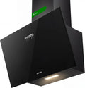 Upstreman HS60, Nástěnné digestoře, 60cm Horní řada 60 cm A + + +, 3 úrovně výkonu (324 m3 / h), cirkulující vzduch /, Černá / stříbrná, 60cm