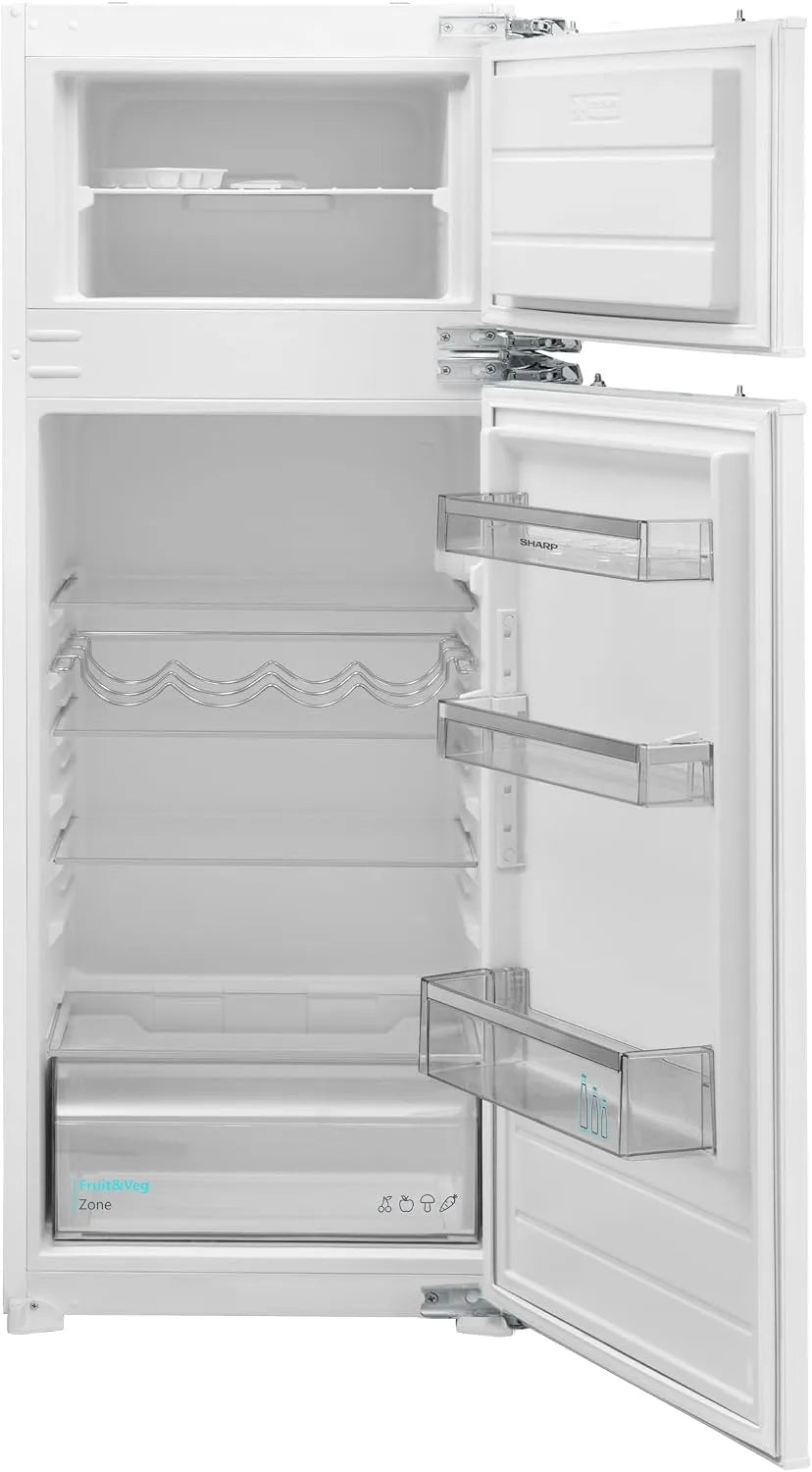SHARP 145er SJ-TE210T0XD-EU, Kombinované chladničky s mrazákem, SJ-TE210T0XD- EU built- in top mont chladnic-mrazák pro 145 niche (EEK D, 209 L