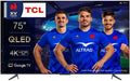 TCL 75QLED770, Televizory, QLED TV 4K 189cm TV 4K QLED Google TV, Černá, QLED, 4K, 189cm, 770 G